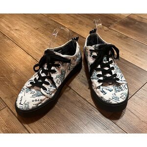TOMS x Star Wars TRVL Lite Low white Shoes Men's Size 9.5M EUC Rare